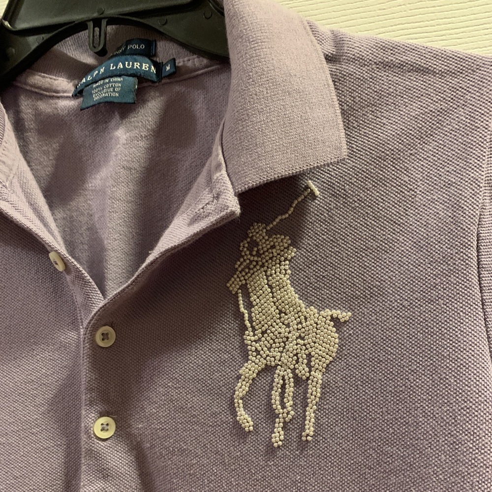 Ralph Lauren Beaded Polo Pony Logo Short sleeve